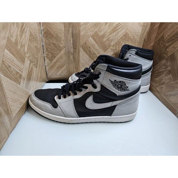 Size 15 - Jordan 1 Retro OG High Shadow 2.0 Men's Gray 335 - Picture 6 of 14